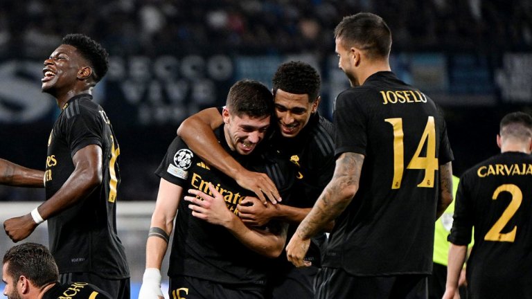 Реал Мадрид превзе Неапол в страхотен спектакъл от Шампионската лига