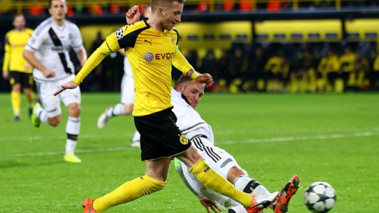 Марко Ройс вкара три от головете в спектакъла, който изнесоха Борусия и Легия