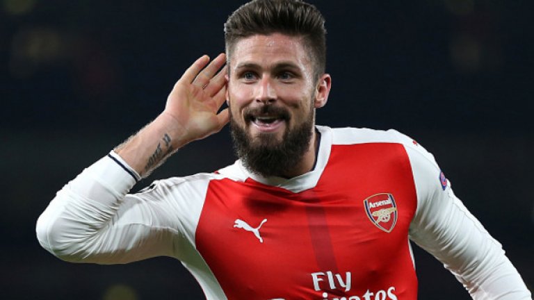 4. Оливие Жиру е сеирозен коз в ръкава на Венгер
Без значение дали се появява като резерва, или играе като титуляр, Оливие Жиру вкарва. Арсен Венгер използва Алексис Санчес в предни позиции в по-голяма част от мачовете този сезон, но с французина на върха на атаката „артилеристите“ изглеждат много по-опасни. Жиру вкара срещу Лудогорец, вкара срещу Юнайтед, вкара и срещу ПСЖ – статистиките говорят сами за себе си.