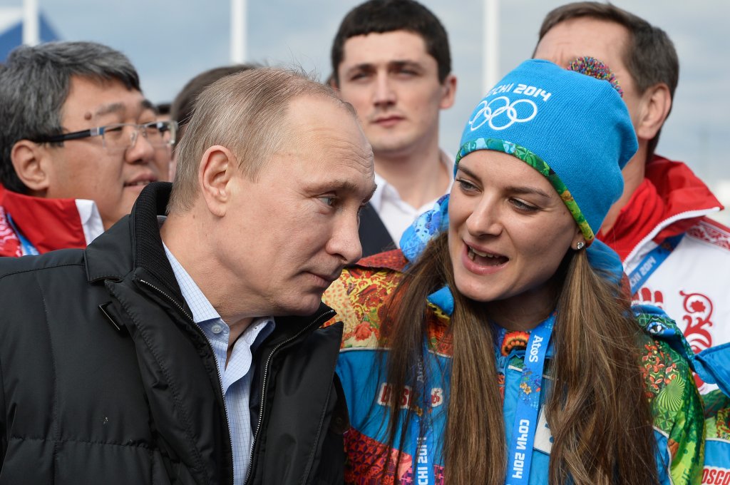 владимир путин,елена исинбаева,сочи 2014
