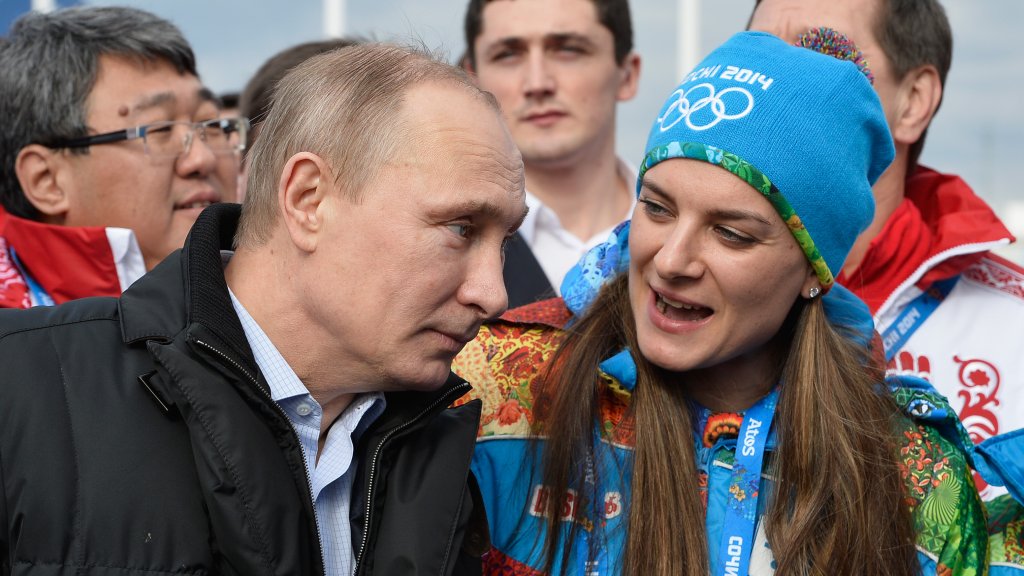владимир путин,елена исинбаева,сочи 2014