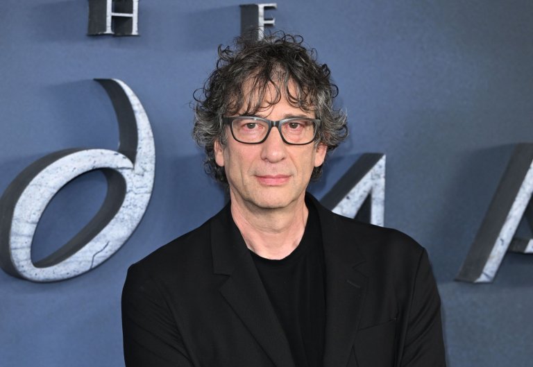 Нийл Геймън на премиерата на The Sandman.