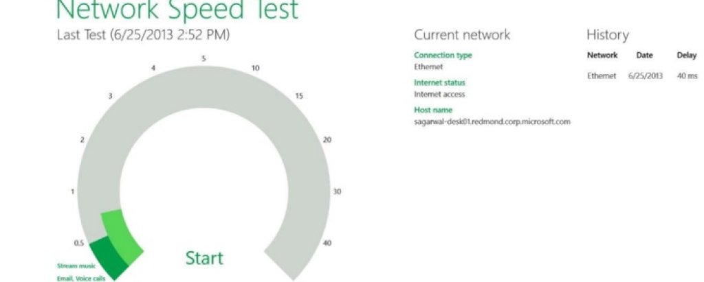 3. Network Speed Test – показва ви не само колко е добра връзката ви с интернет, но и на какво може да правите в дадения момент – дали връзката е подходяща за download, upload или stream.