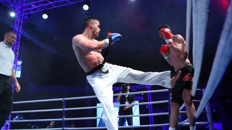 Николай Йоргов се справи с класния иранец Маджид Хашеми Бейджи, също в мач по правилата на KWU SENSHI, но в категория до 80 кг