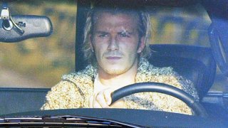 Бекъм след инцидента в съблекалнята.