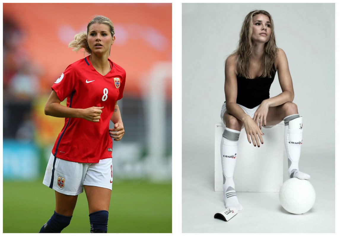 Андрин Хегерберг (Норвегия)
Освен сред най-красивите на Евро 2017, 23-годишната Хегерберг е считана за един от най-големите таланти на европейския женски футбол.
Тя обаче не бе достатъчна на двукратните шампионки да излязат от групата и Норвегия отпадна без спечелена точка.
