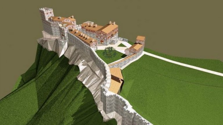 Визуализация на хълма Трапезица във Велико Търново
