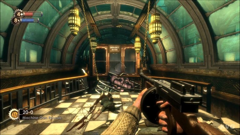 BioShockBioShock също не е пряка адаптация, но толкова много е черпено от „Атлас изправи рамене“ на Айн Ранд, че няма как да я пропуснем в този списък. Ранд обаче използва романа си като остра социална критика на социалистическите диктатури, докато играта ни запраща буквално под водата в една особена версия на Атлантида. 
Зад BioShock стоят американците от 2K Games, чийто креативен директор Кен Ливайн е изключителен почитател както на Ранд, така и на Джордж Оруел и Олдъс Хъксли. С помощта на своите колеги той успява да измисли подробностите около подводния град Рапчър, а заглавието излиза през 2007 г. за PlayStation 3, Xbox 360, PC и Mac. Следват и две продължение - BioShock 2 и BioShock Infinite.