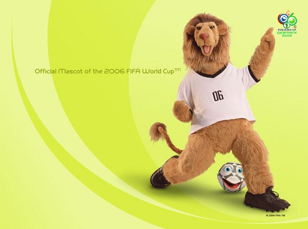 2006 г. - Голео - едно напълно нормално и просто име за нещо толкова стриктно организирано и ясно като Мондиал в Германия. Лъвчето държи рекорда за най-сериозни продажби на сувенири с него по света.
