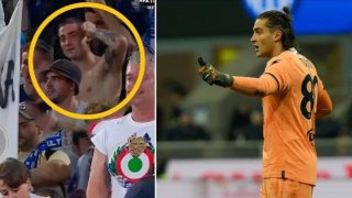 "Един от нас": Той пази срещу любимия Интер, докато феновете пяха за него