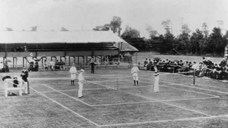 Първият международен тенис мач в Уимбълдън, 1883-та
