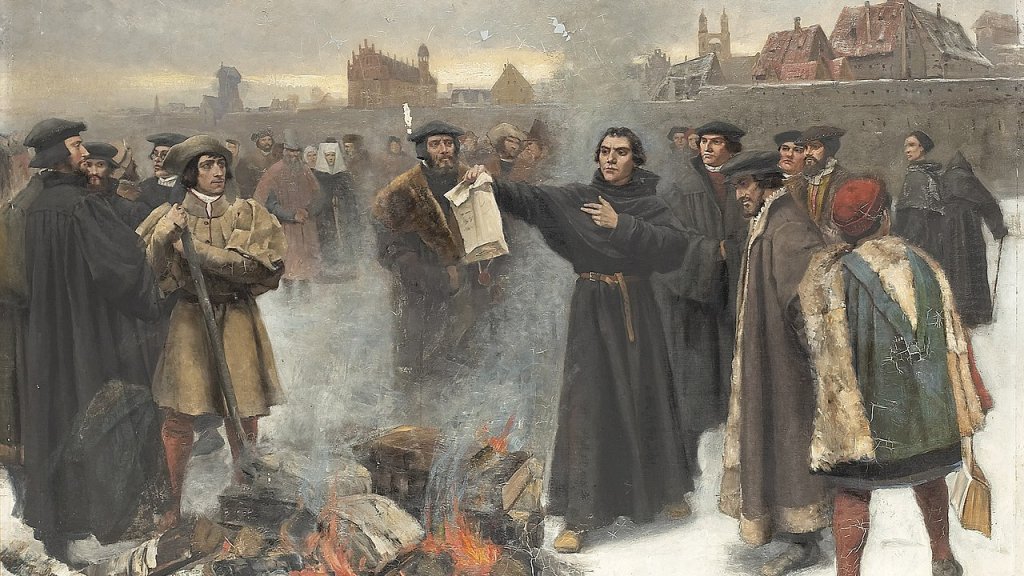 Karl_Aspelin-Luther_uppbränner_den_påfliga_bullan