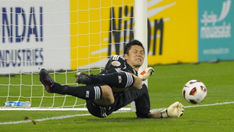 Вратарят на националния отбор на Япония и на белгийския Лиерс Ейджи Кавашима бе герой на мача, спасявайки две дузпи на южнокорейците