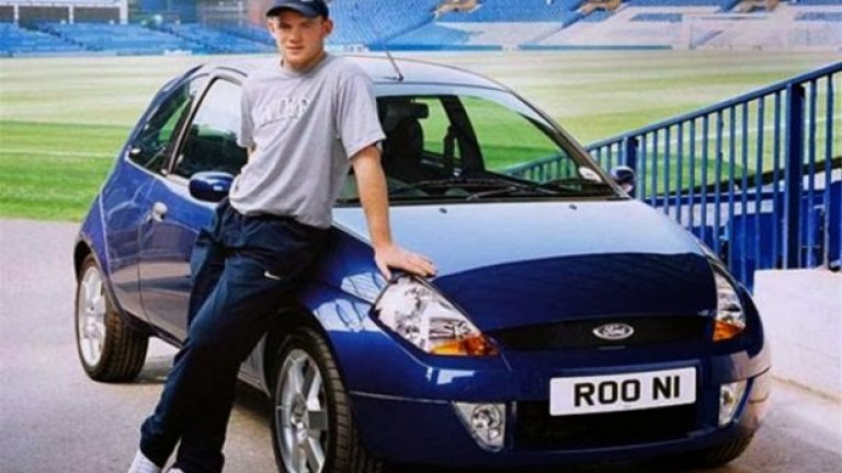 А преди 12 години Рууни караше това симпатично Форд-че - Ka, когато започваше кариерата си като талант на Евертън.