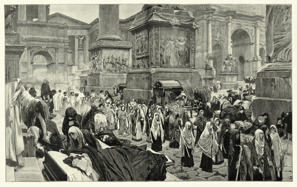 Юстиниановата чума: Първата документирана чумна епидемия