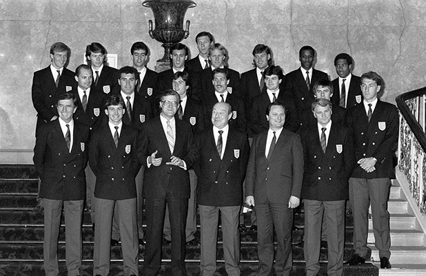 Англичаните преди световното първенство в Мексико през 1986 г.
