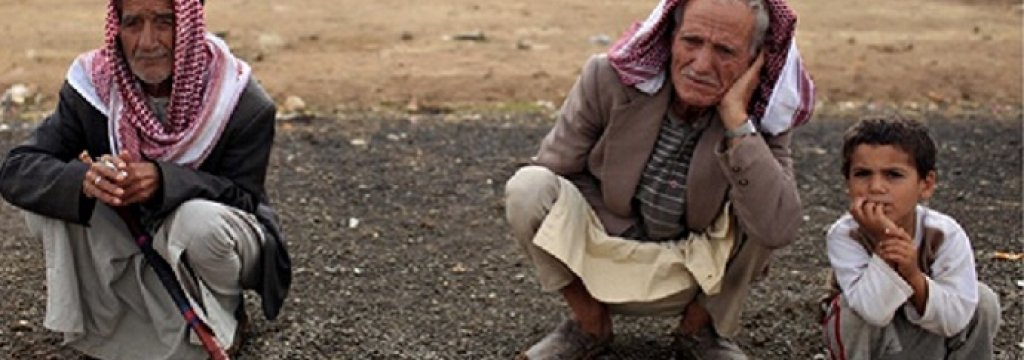 Kurds in a refugee camp in Sanliurfa, Turkey