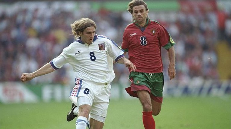 През 1996 обаче с виртуозен гол на Карел Поборски чехите елиминираха Португалия именно на четвъртфинал