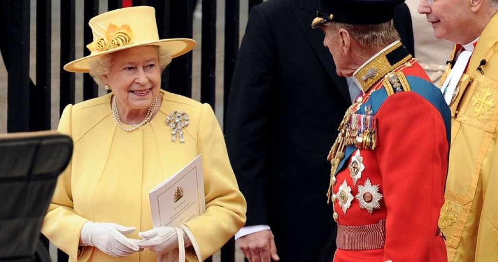 На сватбата на принц Уилиам с Кейт Мидълтън.