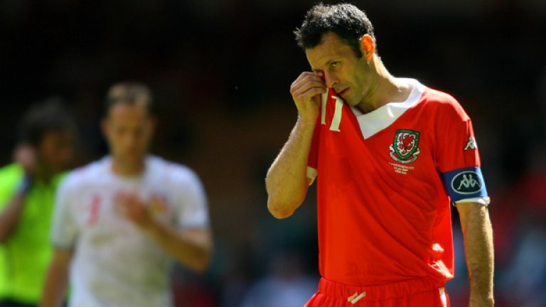Сълзите са от 2007 г., когато Райън се отказа от националния тим на Уелс.