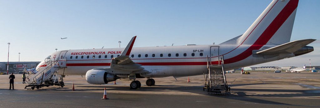 Бразилските Embauer са по-малко разпространени, това е полският правителствен самолет.
