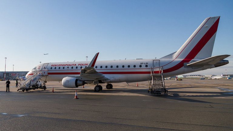 Бразилските Embauer са по-малко разпространени, това е полският правителствен самолет.