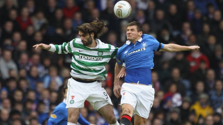 Георгиос Самарас вкара двата гола за победата на Селтик в последното "Олд фърм" дерби, но сега гъркът е контузен и ще липсва на "детелините" в неделя