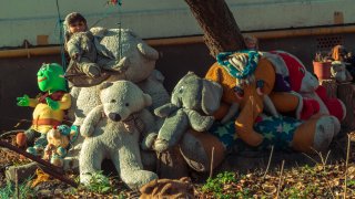 щастливи деца много играчки