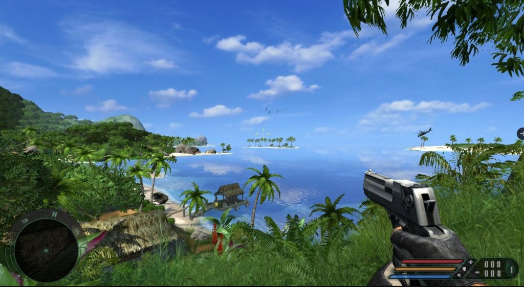 Far Cry
Първата игра от популярната поредица не е най-добрата, но поставя началото на един от най-успешните франчайзи. С излизането си Far Cry предлага изключително красива и детайлна графика, която е почти безпрецедентна за тогавашните стандарти. 

В допълнение имаме и сравнително разчупен геймплей в отворен свят, разположен на окупиран от злодеи тропически остров, където играчите трябва да използват всички налични средства от околната среда.