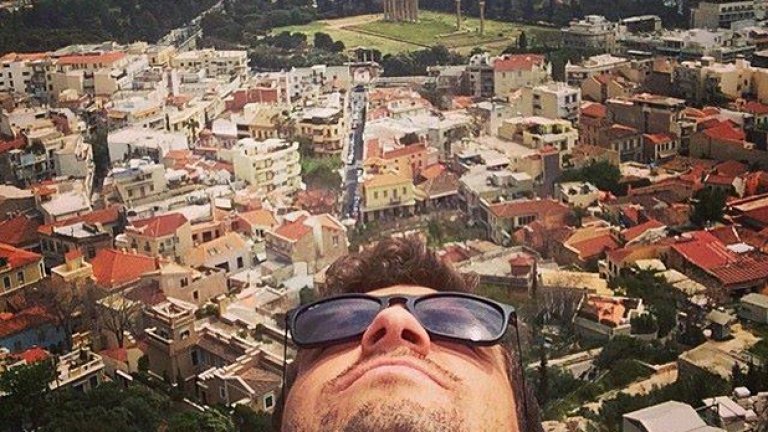 Скорошно селфи на Григор Димитров от Атина