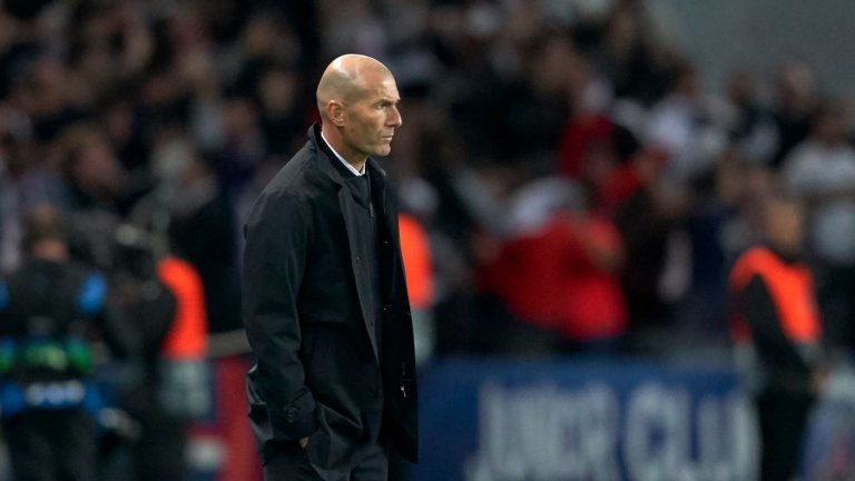 Зидан видя един от най-слабите мачове на Реал под негово ръководство в сряда при гостуването на ПСЖ.