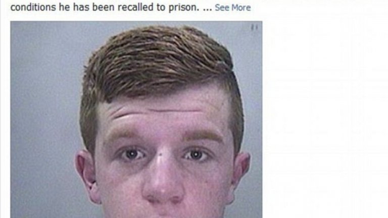 Младеж от Уелс, който не спазва условията за предсрочното си освобождаване от затвора за нанасяне на телесни повреди, решава да се подиграе с полицията във Facebook.