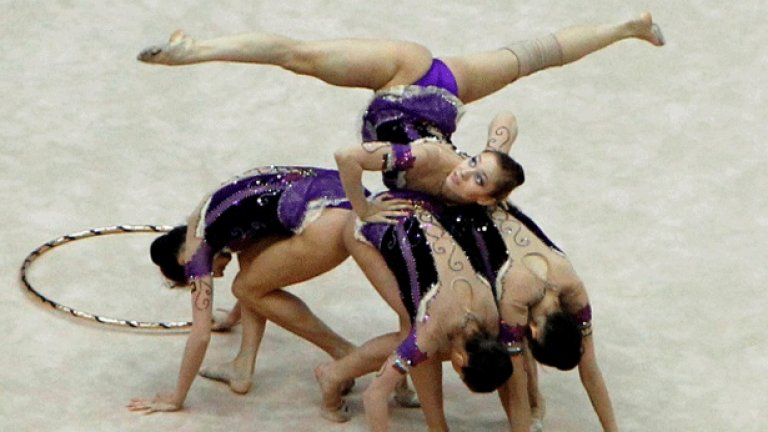 Ансамбълът по художествена гимнастика на България спечели бронзов медал на световното първенство в Монпелие