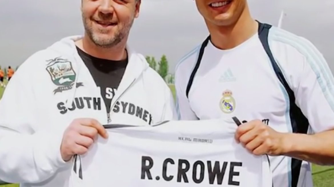 25-годишен: С Ръсел Кроу в цветовете на Реал Мадрид