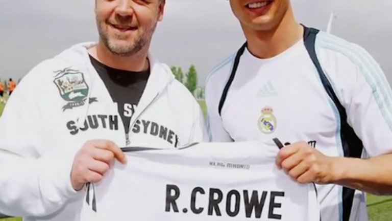 25-годишен: С Ръсел Кроу в цветовете на Реал Мадрид