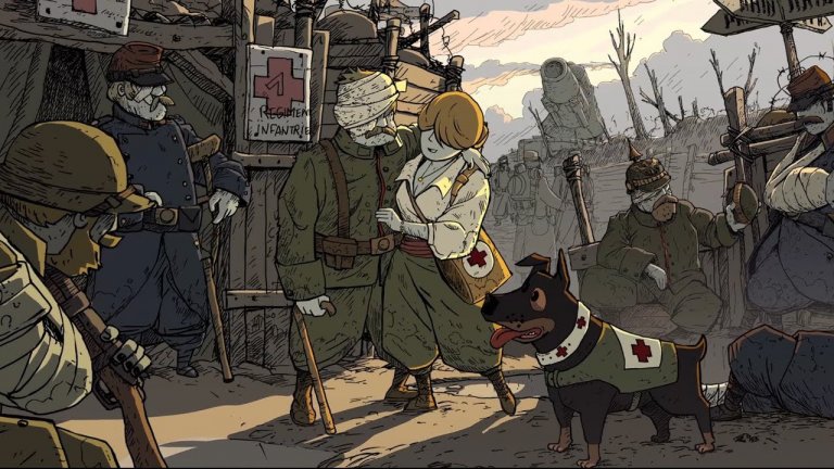 Valiant Hearts: The Great War
Възможно ли е такава мрачна тема като Първата световна война да се превърне във видеоигра с анимационна графика, която е едновременно сериозна и забавна? Valiant Hearts е създадена със същия UbiArt Framework 2D енджин, който захранва Rayman Origins и Child of Light. Очевидно тук няма как да говорим за стремеж към приказна визия, но светът на играта, наподобяващ комикс, може да бъде не по-малко тържествен и дори красив. Историята на играта следва съдбите на петима много различни герои: възрастният френски фермер Емил; американецът Фреди, който няма да се спре пред нищо, за да намери своето отмъщение; немецът Карл, който е депортиран от Франция в началото на войната; белгийската медицинска сестра Ана, чийто баща е отвлечен учен, и английският пилот Джордж, който не знае как да лети. 
По отношение на геймплея е трудно да посочим жанр, но Valiant Hearts се върти най-вече около графично приключение и пъзел. Замисълът на създателите й очевидно не е бил да измъчат или затруднят геймърите, тъй като играта предпочита разнообразието и силата на историята пред свръхтрудните пъзели. Комбинирана с контрастна визия, специфична тематика и красив арт стил, Valiant Hearts: The Great War е нещо специално. Тя не е най-добрият начин да изучавате история, но е интересна, добре изглеждаща и пълна с атмосфера.