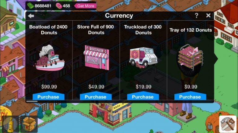 При мобилните игри като The Simpsons: Tapped Out транзакциите се срещат по-често и също могат да убият всякакво удоволствие