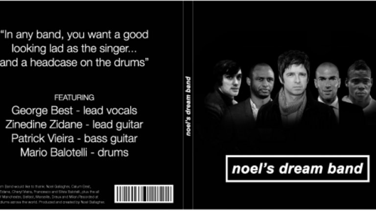 Така би изглеждала обложката на идеалната рок група, съставена от футболисти, на Ноел Галахър