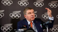Президентът на МОК Томас Бах обяви изхвърлянето на Русия от Олимпиадата в Пьончан