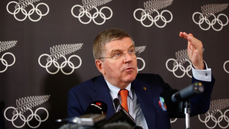 Президентът на МОК Томас Бах обяви изхвърлянето на Русия от Олимпиадата в Пьончан