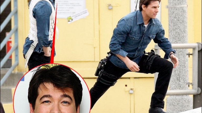 Том Круз и дубльора Майкъл Макинтър