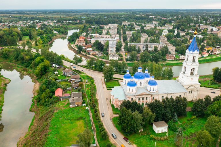 Изглед към Кашин, Тверска област