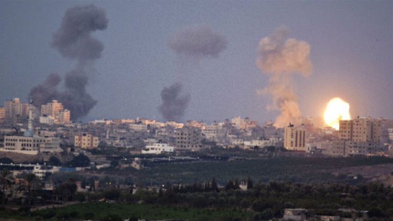 85 израелски ракети паднаха в района на Газа Сити тази сутрин