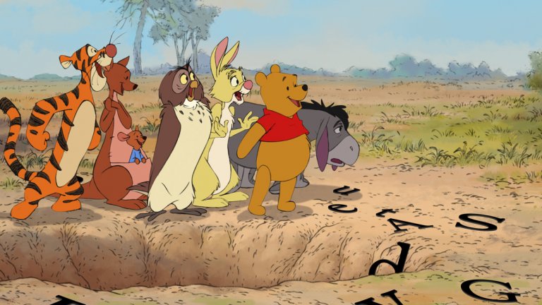 7. Winnie the Pooh / "Мечо Пух" (2011 г.) 
Филмите на "Дисни" са известни с това, че се опитват да са привлекателни, както за деца, така и за възрастни, но малко от тях успяват да се превърнат в такова  очарователно и искрено семейно забавление като "Мечо Пух". 
Лентата перфектно предава топлата и мила идея от книгата на Алън Милн. Към днешна дата това е и последният ръчно рисуван филм на "Дисни".