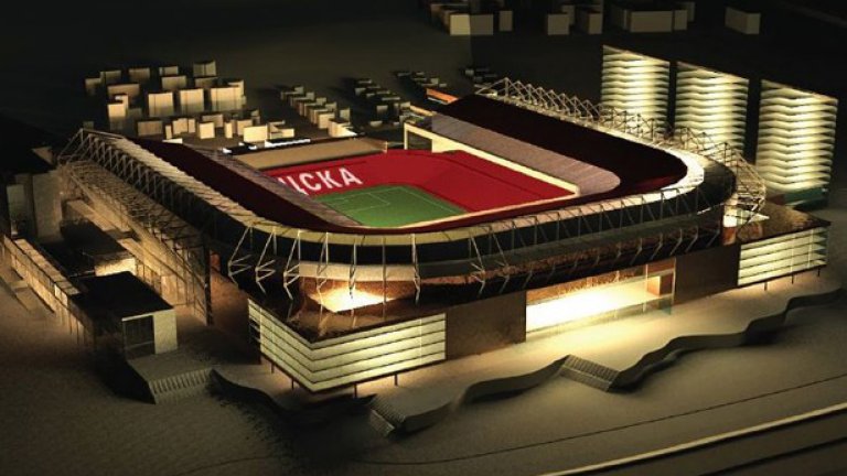 Проектът за нов стадион на ЦСКА ще бъде официално показан утре