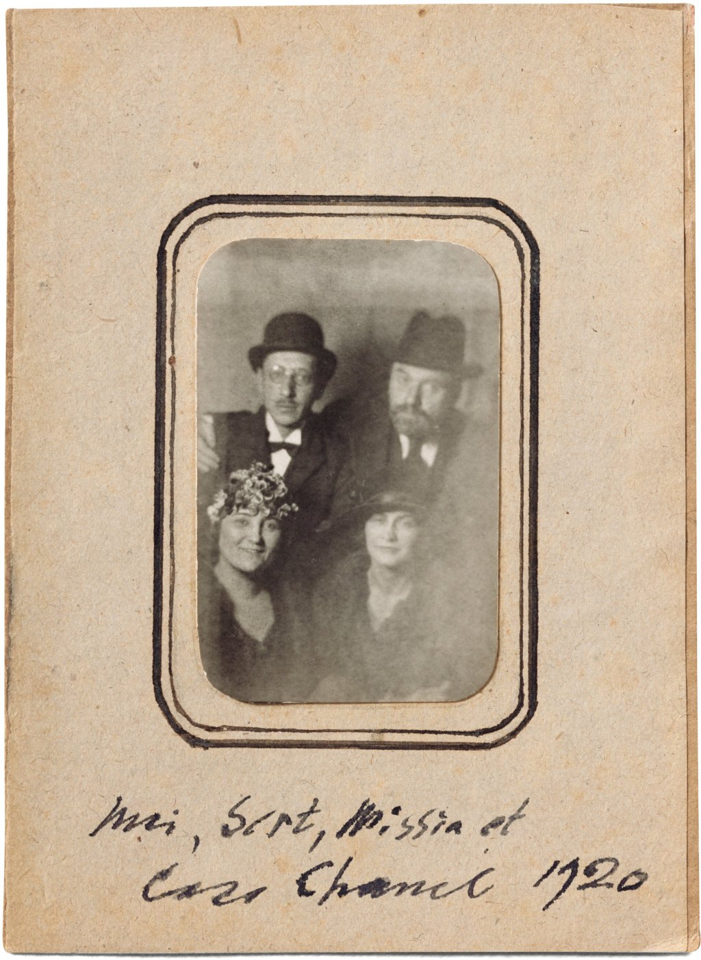 Misia And JosÈ Maria Sert With Igor Stravinsky And Gabrielle Chanel At The Paris Fair 1920