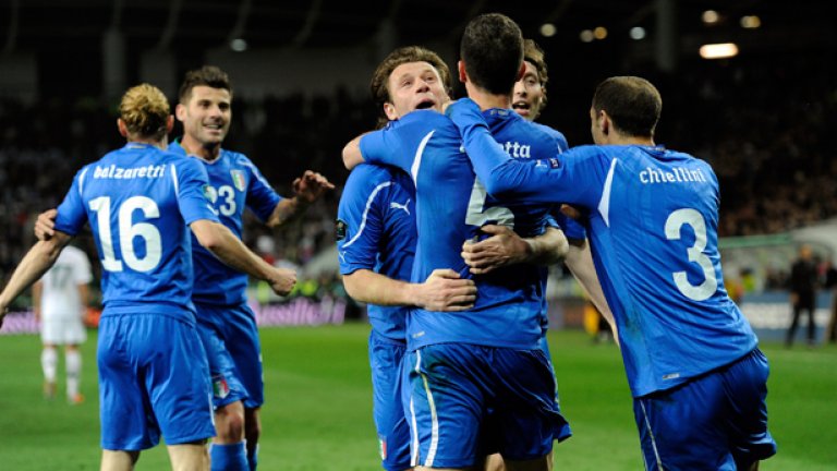 Италия се класира за Евро 2012 нетипично лесно на фона на собствените си традиции