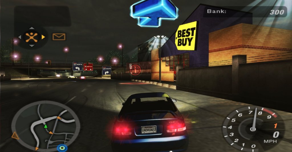 Need for Speed: Underground 2
Поредицата Need for Speed напълно навлезе в света на нелегалните автомобилни състезания с Underground 2, където играчите се потопиха на 100% в обстановката, вдъхновена от първите два филма “Бързи и яростни”.
Това бе и първата игра в целия франчайз с отворен свят, в който можехме да се движим свободно с лъскавите бегачки и отключвахме нови състезания и възможности за тунинг.