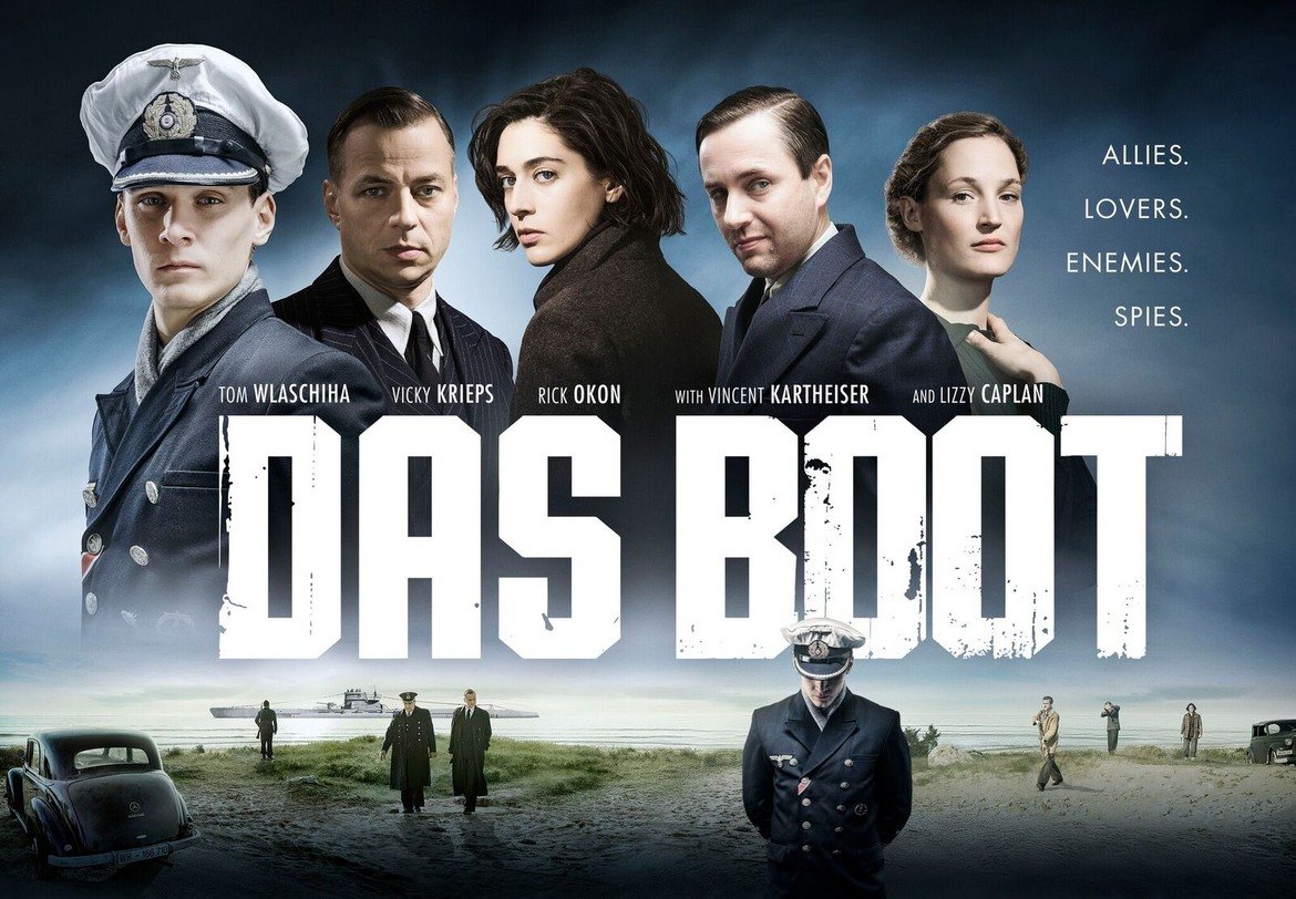 Das Boot 
Сериалът е продължение на номинирания за 6 награди "Оскар", включително за най-добър режисьор, едноименен филм на Волфганг Петерсен от 1981 г., който показва емоционалните терзания на героите в една германска подводница по време на Втората световна война. Поредицата поема оттам, откъдето свършва филма. В есента на 1942-а в окупирана Франция подводница U-612 се подготвя за първото си плаване. Водени от командир Клаус Хофман 40 млади мъже ще се включат за пръв път истински във войната, която изправя възгледите им за света пред твърде много въпроси. Сериалът е изключително интересен с различната си гледна точка към Втората световна война и със страхотното изпълнение. Сериалът е копродукция на Bavaria Fiction, Sky Deutschland и Sonar Entertainment на стойност 32 млн., което позволява нещата да се представят достатъчно добре.