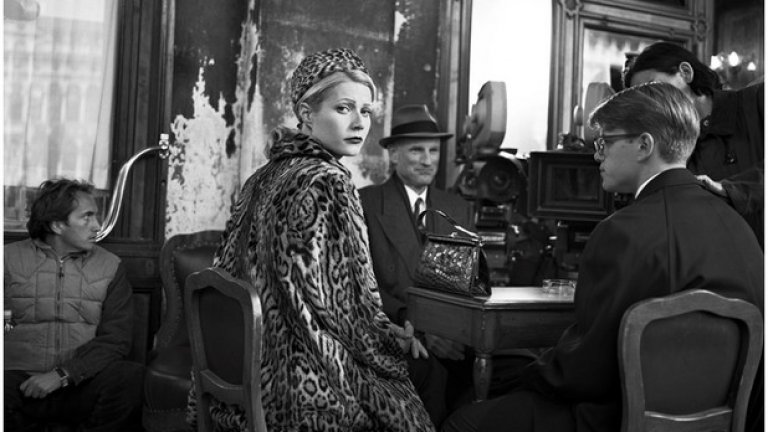 Гуинет Полтроу и Мат Деймън на сета на "Талантливият Мистър Рипли" в Италия, 1998 година